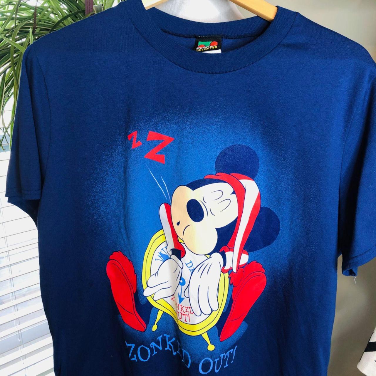 Disney Women's Red and Blue T-shirt | Depop