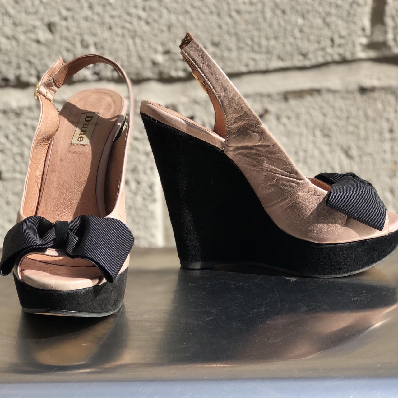 Dune best sale nude wedges