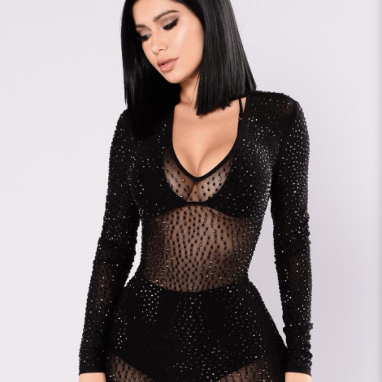 Isabela rhinestone 2024 dress fashion nova