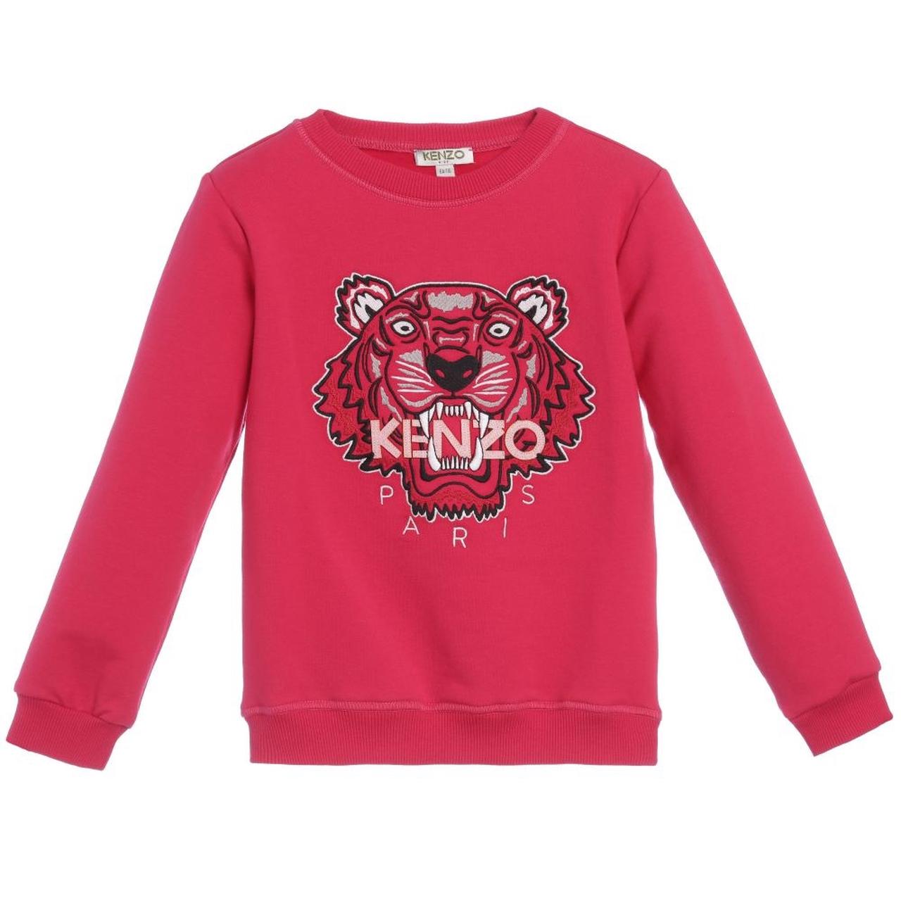 Kenzo pink deals tiger sweatshirt