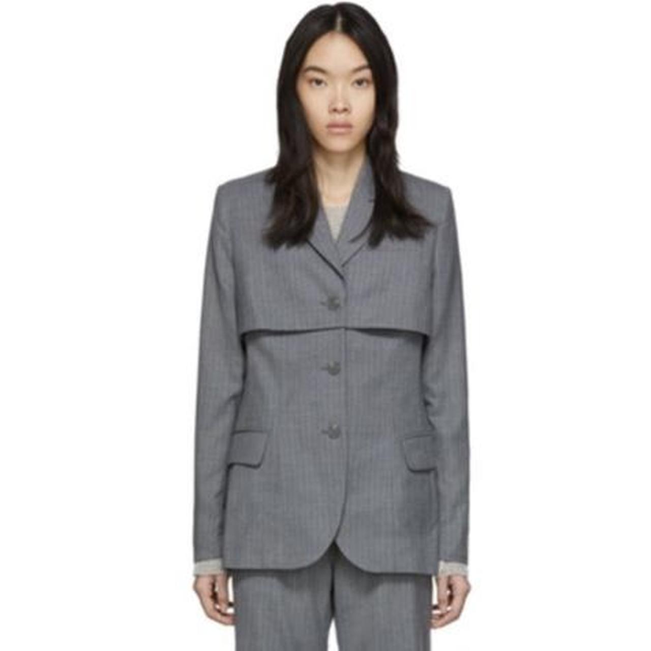 Eckhaus Latta Gray Form Coat