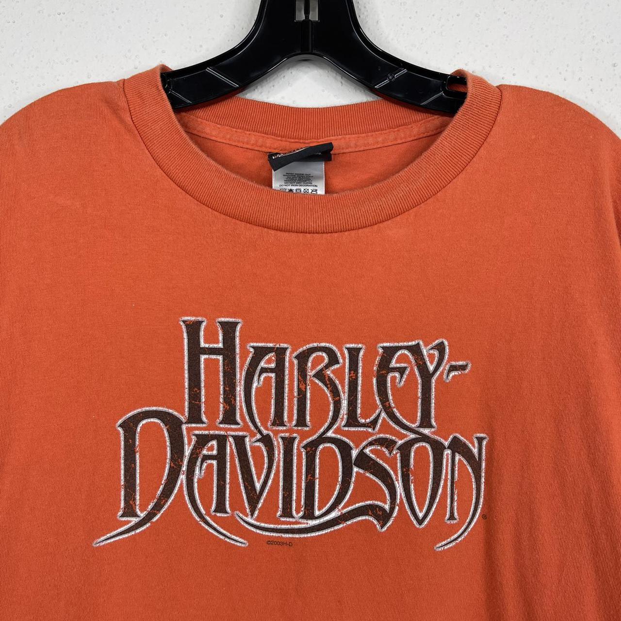 Harley Davidson Men's Orange T-shirt (3)