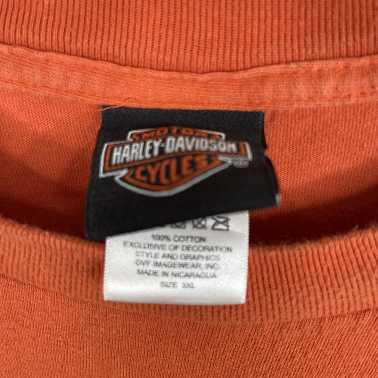 Harley Davidson Men's Orange T-shirt (4)