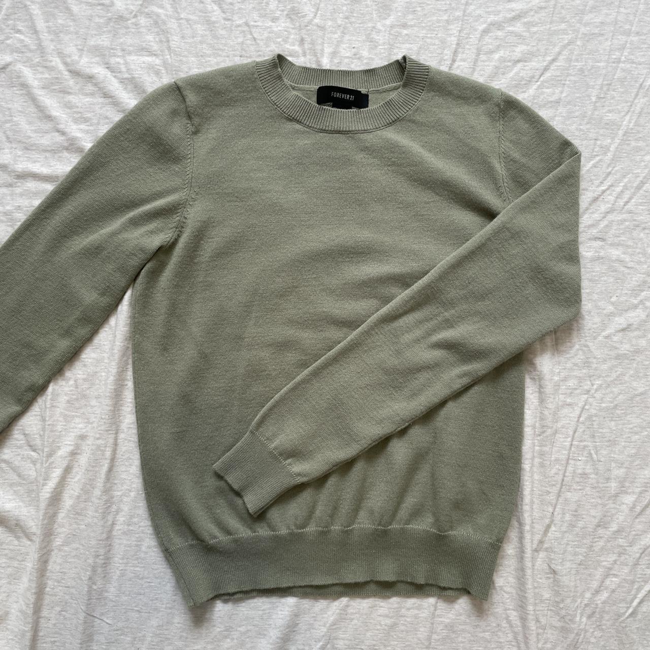 sage green long sleeve sweater! • perfect... - Depop