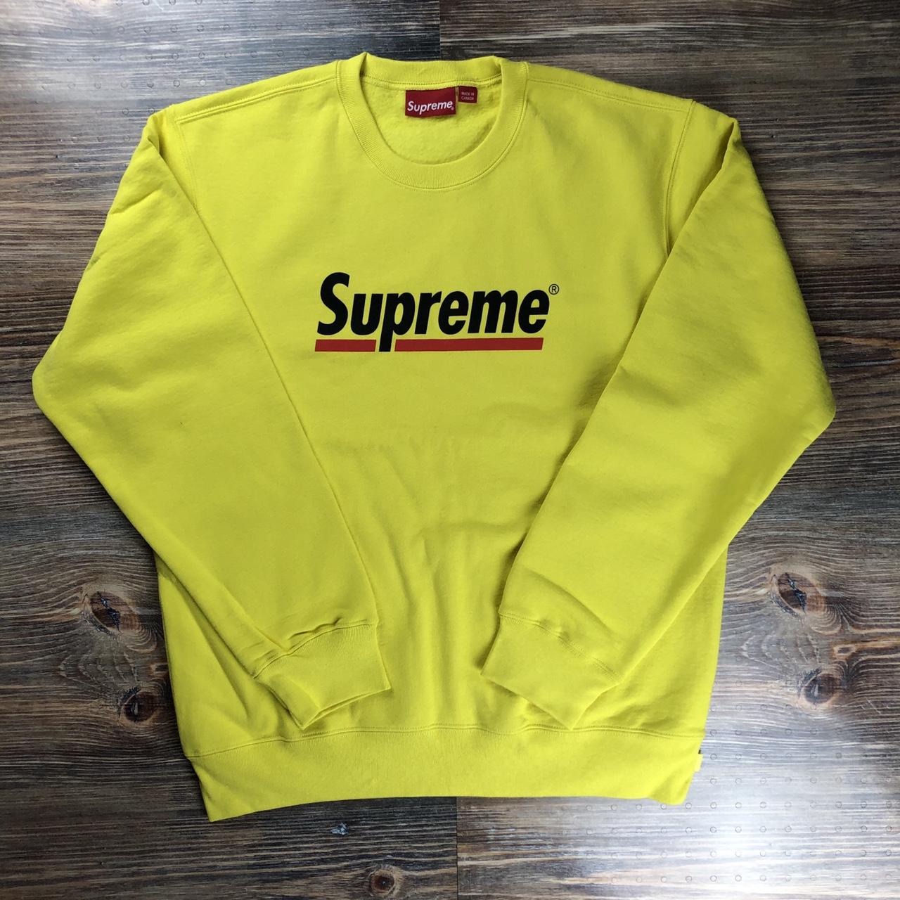 Supreme Box Logo Crewneck (FW18) Dark Green Size - Depop