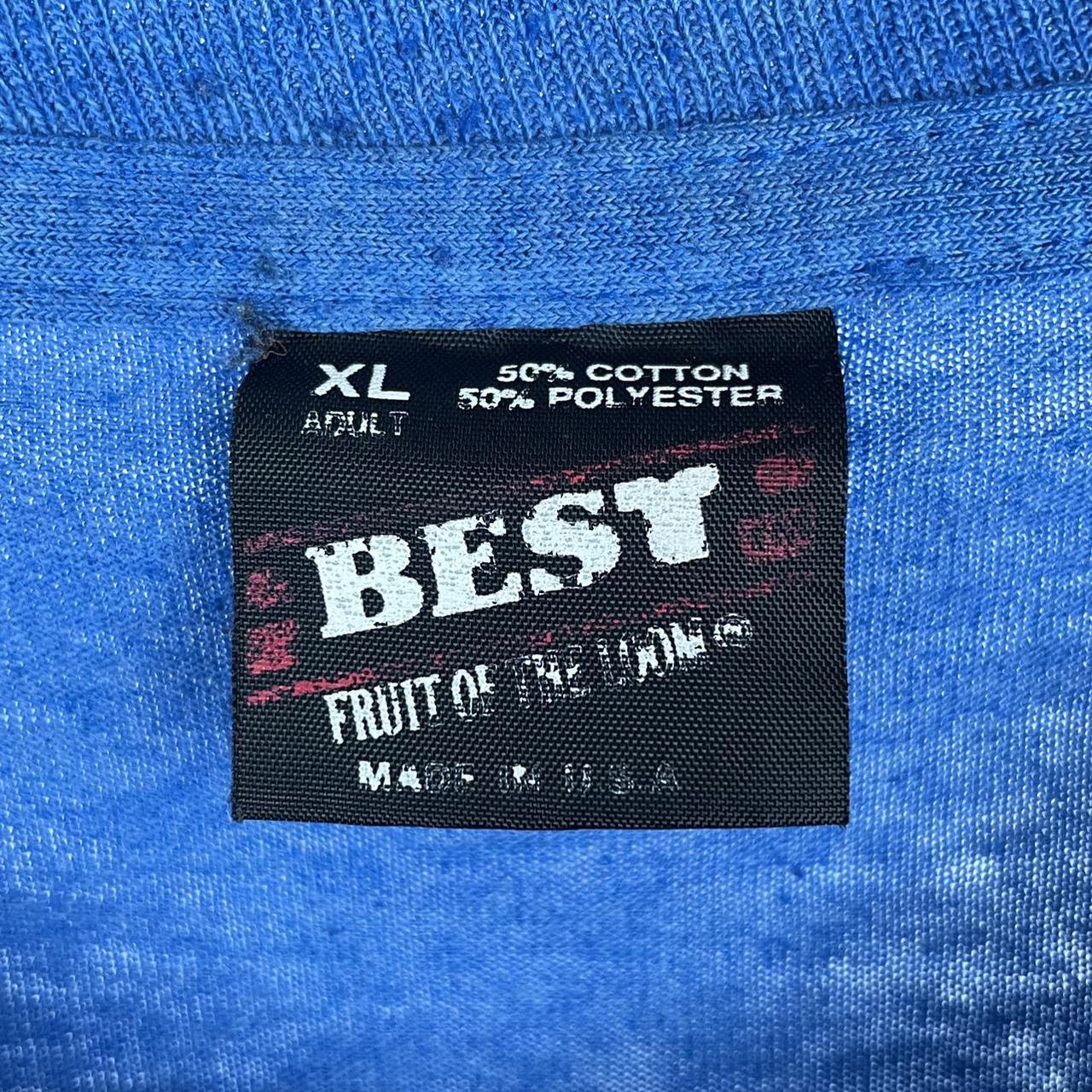 Fruit of the Loom Men's Blue and White T-shirt (3)