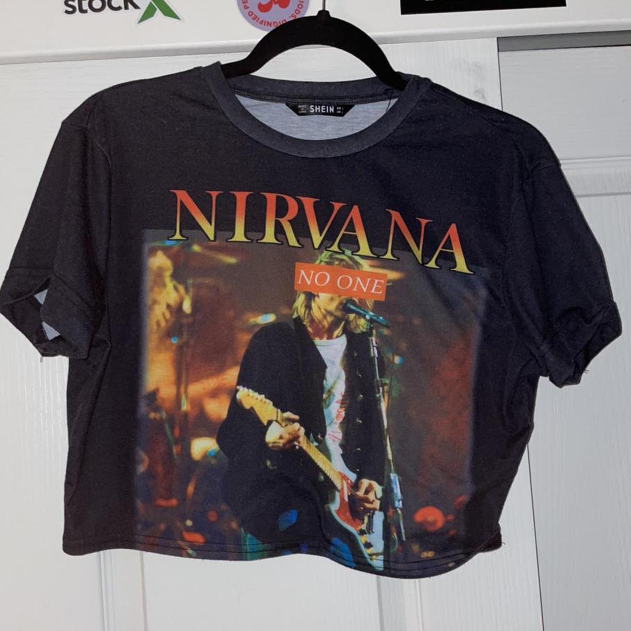 Nirvana crop top PLEASE USE DEPOP PAYMENT 🚨 Size... - Depop