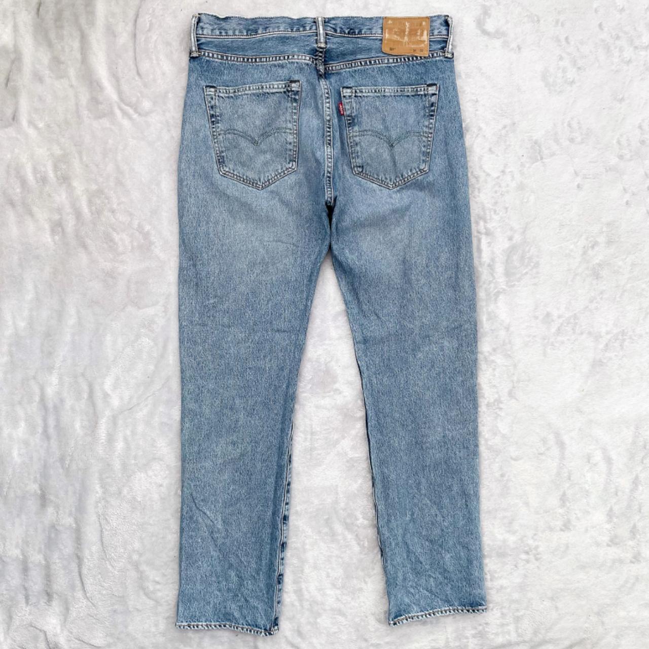 Levi's Circa 1990's 501 Jeans With Natural... - Depop