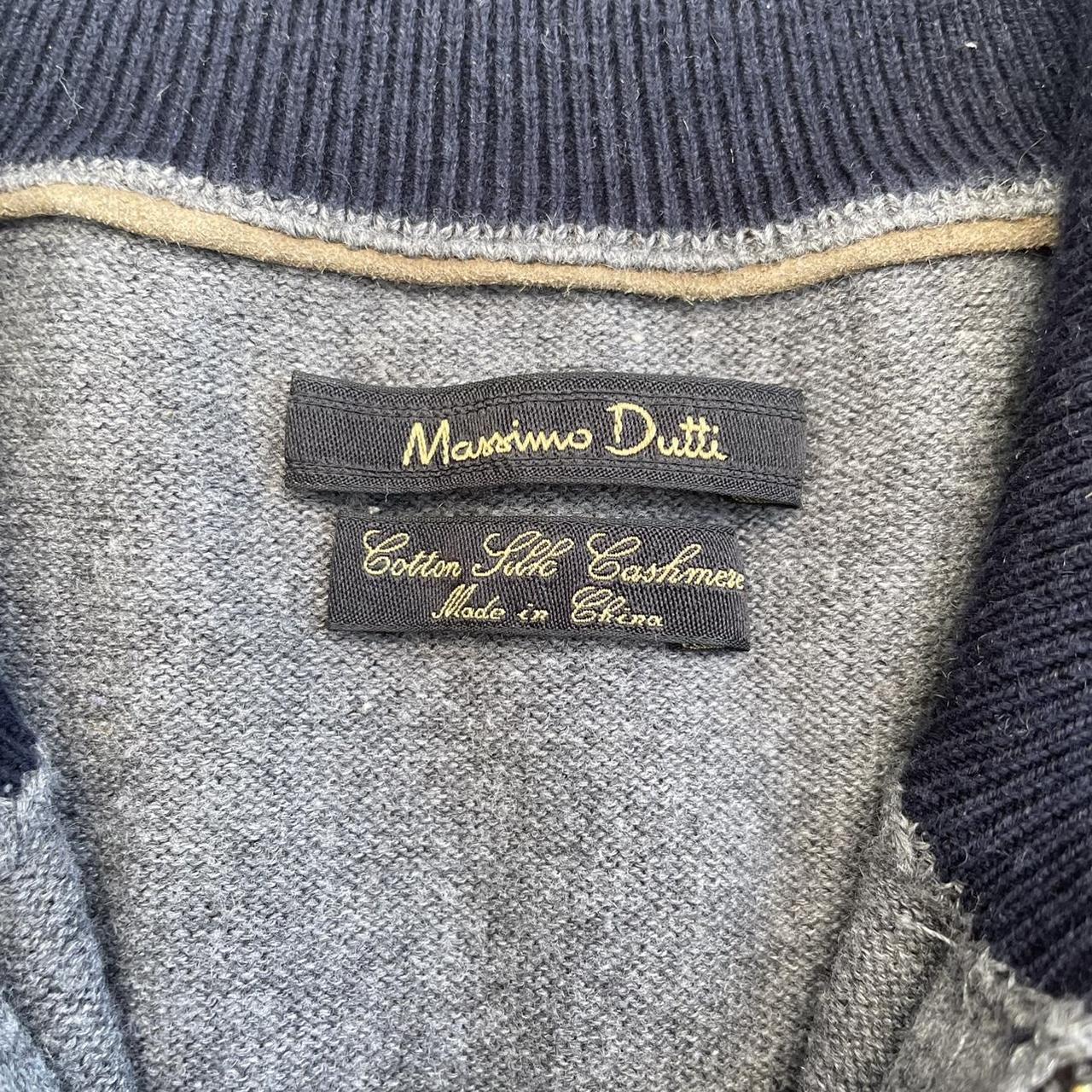 Massimo Dutti Cotton Silk Cashmere Half Zip... - Depop