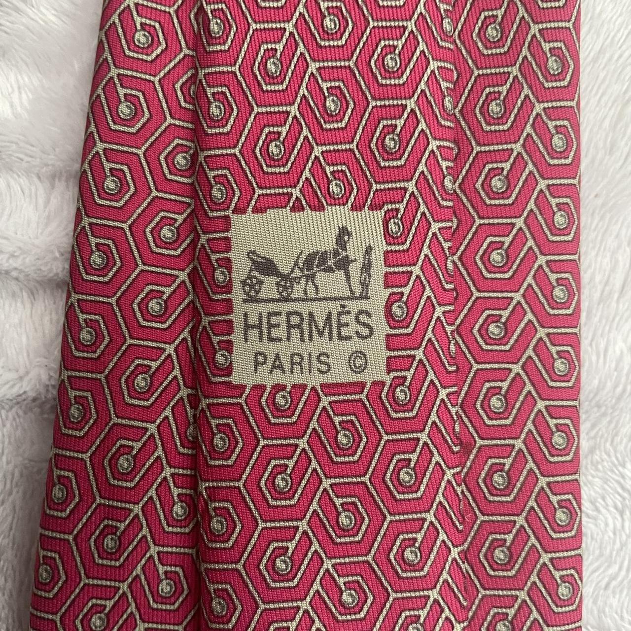 Hermès Paris For Neiman Marcus Vintage Geometric Tie... - Depop