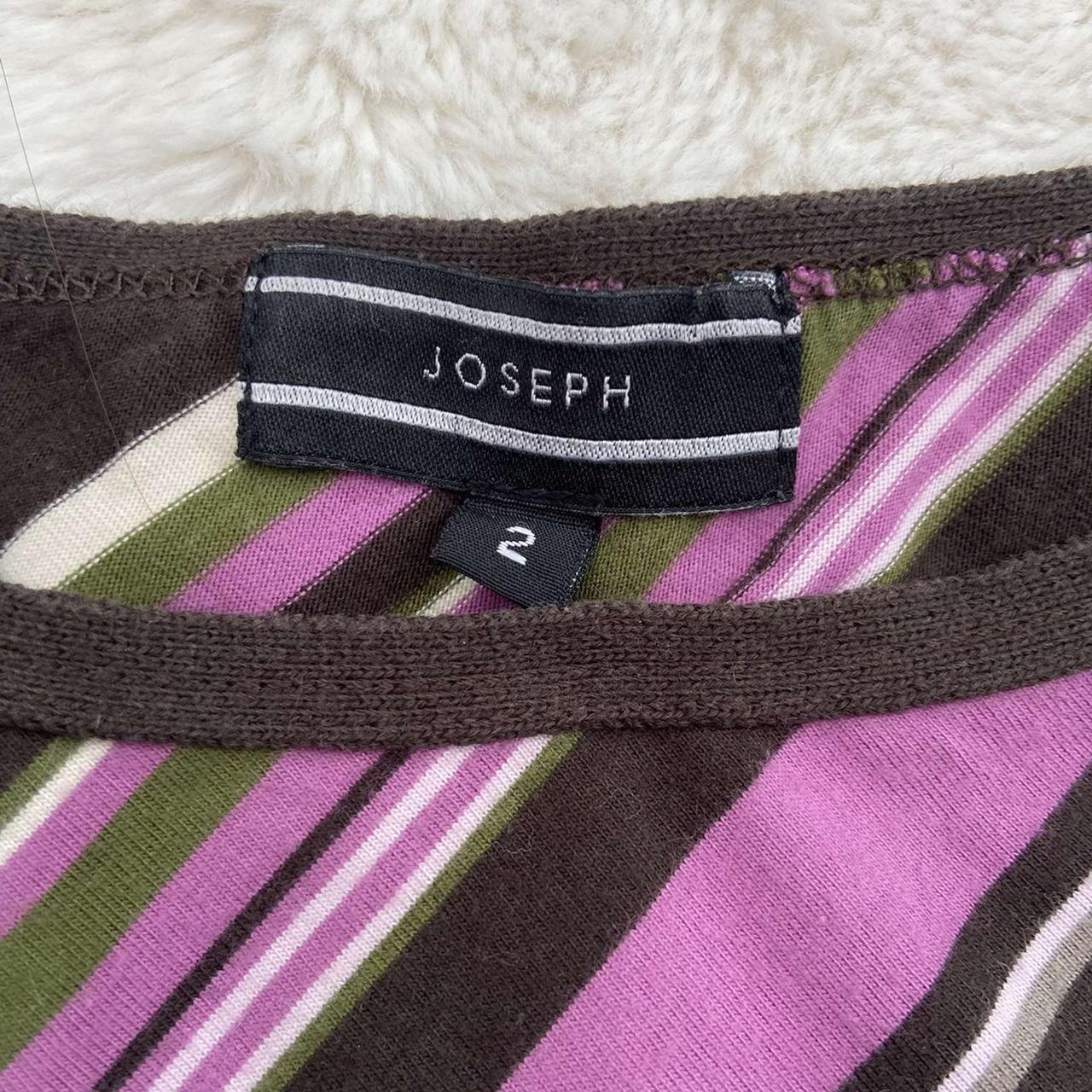 Joseph Striped Abstract Long Sleeve Top 100%... - Depop