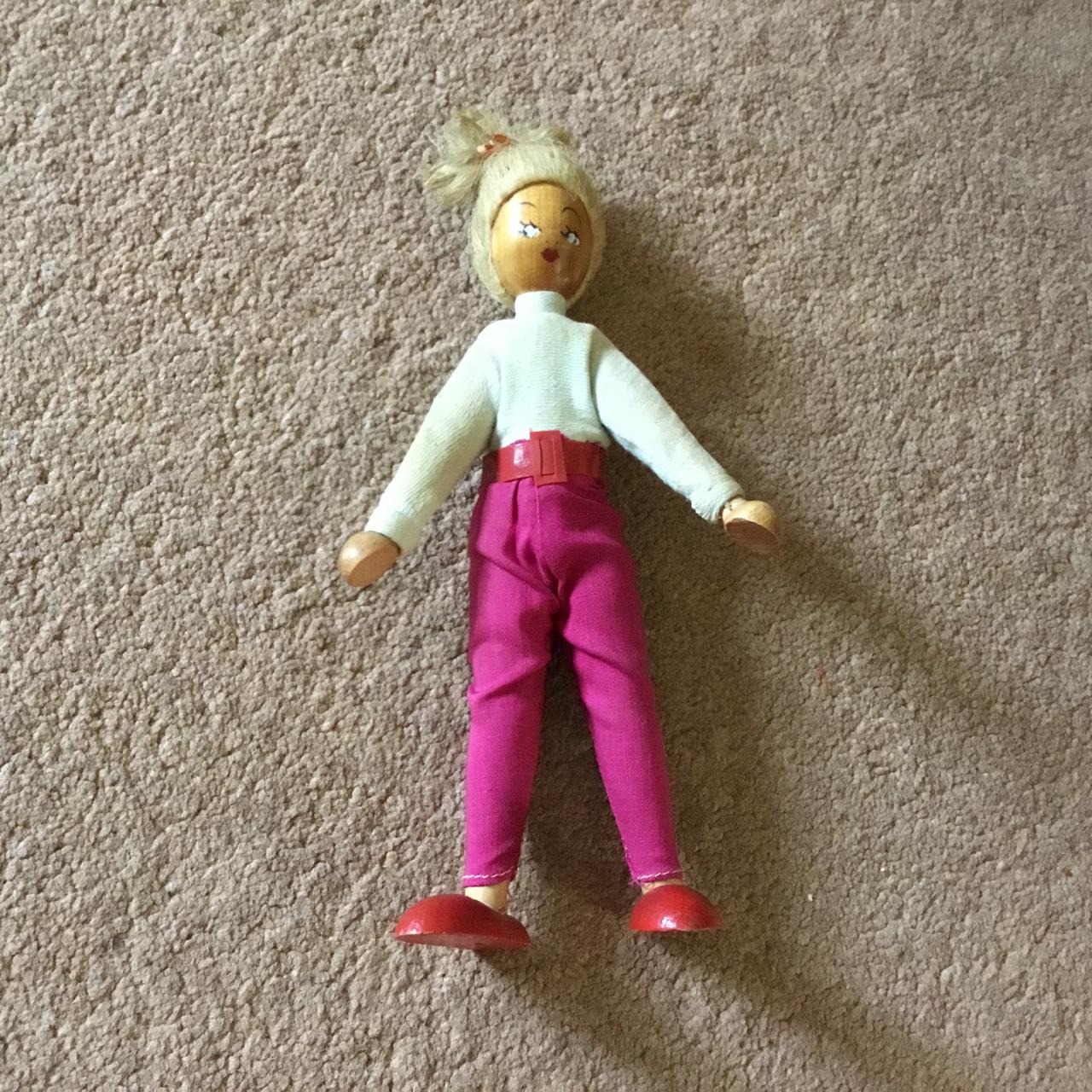 S Wooden Peg Doll Vintage Depop