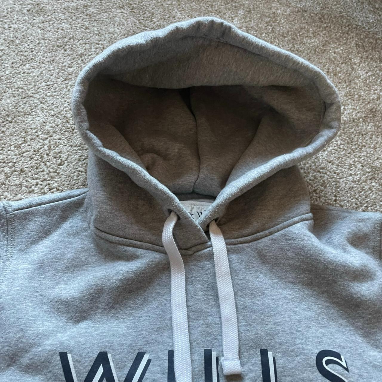 Jack Wills Grey Hooded Sweatshirt 12 Fleece... - Depop