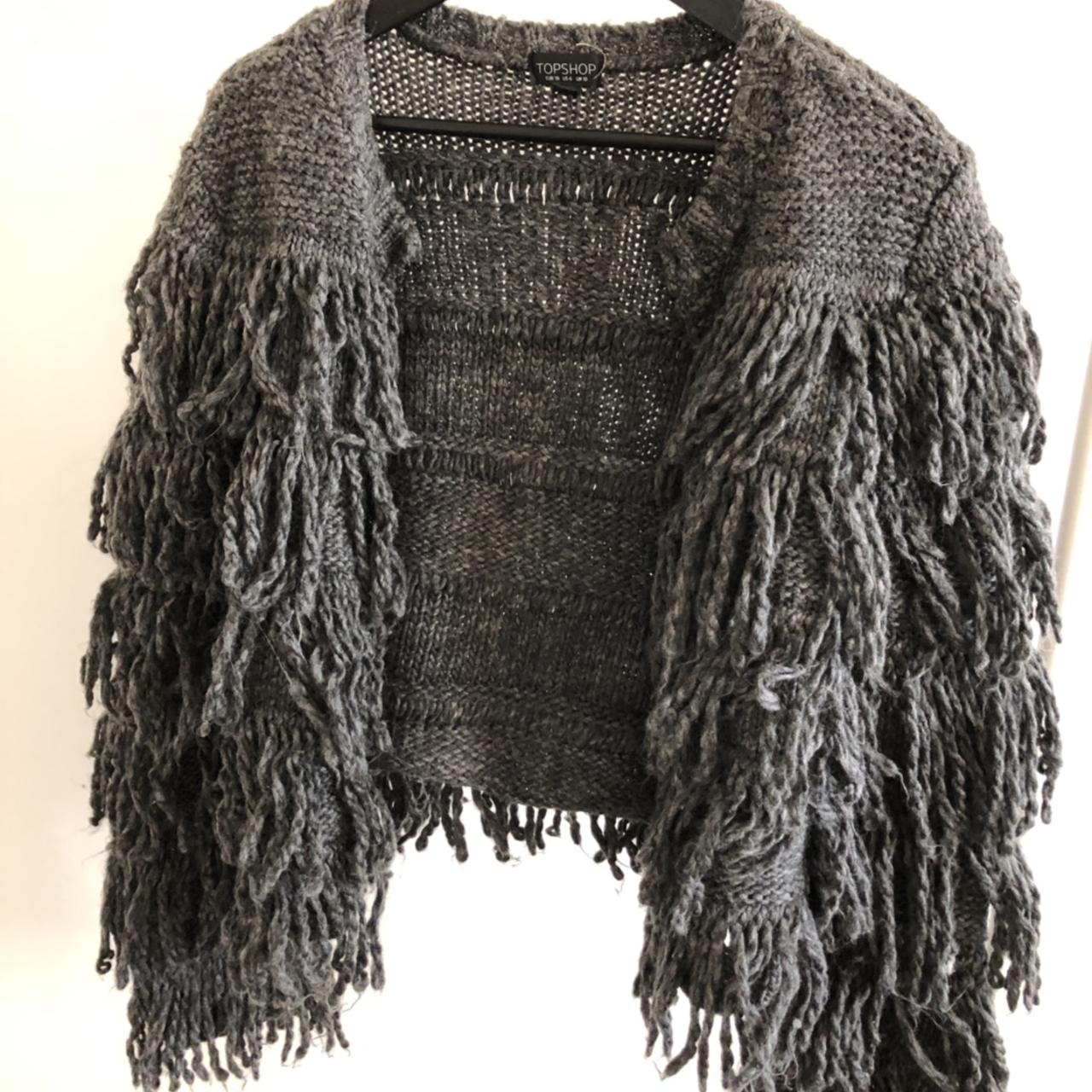 topshop shaggy cardigan