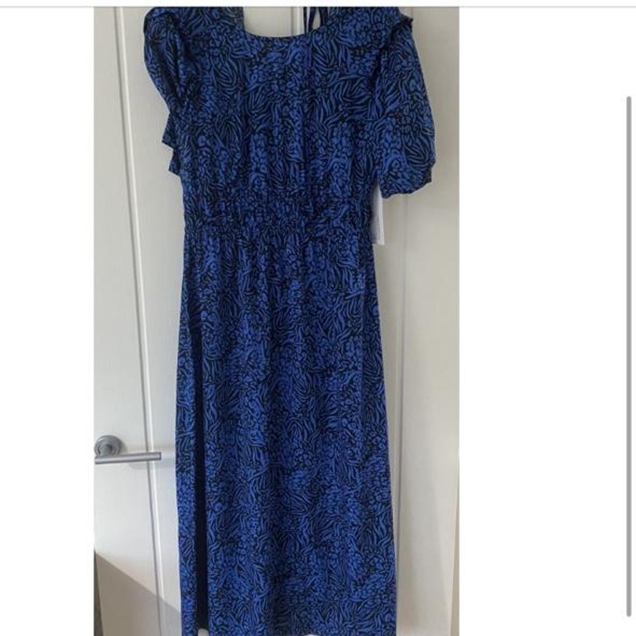 Top shop blue dress . Brand new . Never worn size 12... - Depop