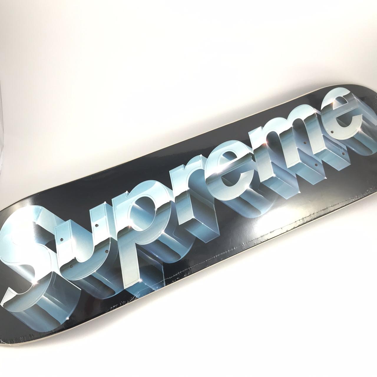 Supreme Chromo Logo Skateboard Color Black - 8”x... - Depop