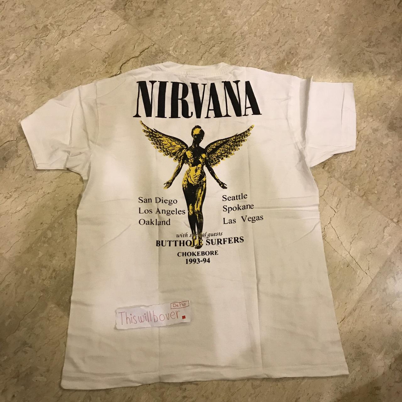 Nirvana vintage shirt x butthole surfers | Depop