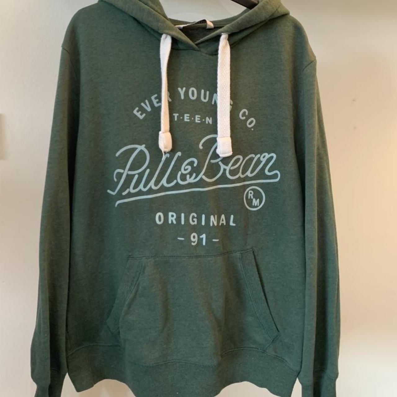 Pull&Bear Women's' Water Green Los Angeles Hoodie