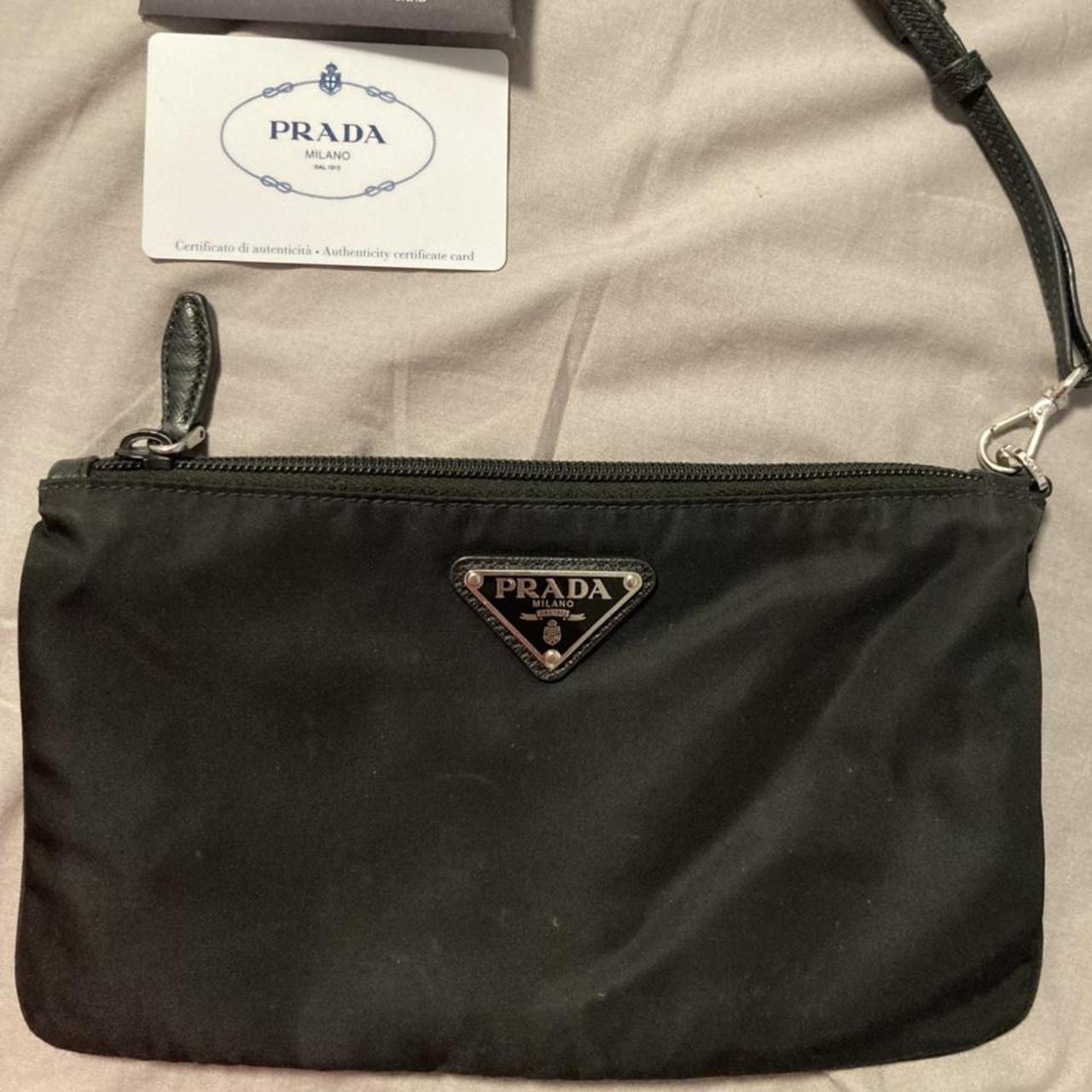 prada wristlet nylon