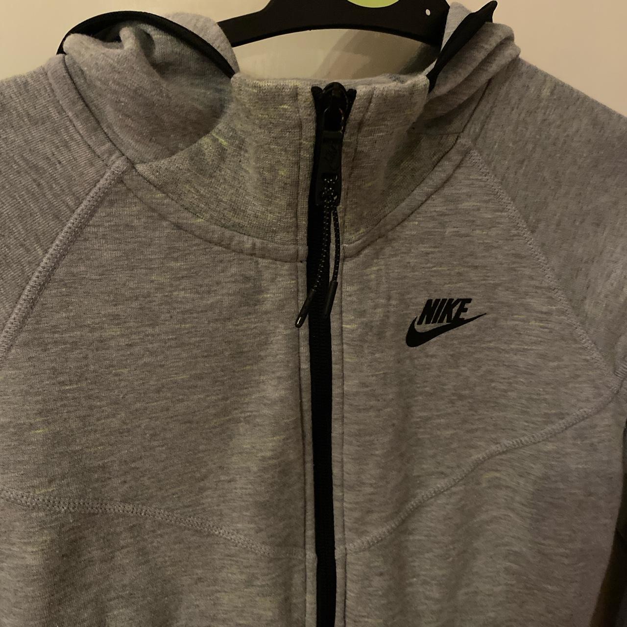 Nike tech fleece grey size small specks of yellow... Depop