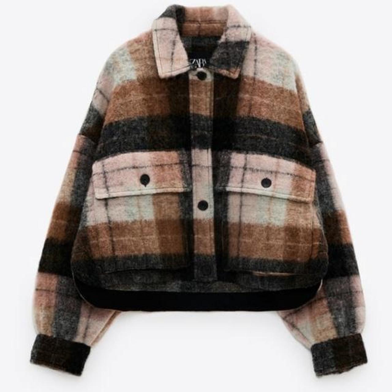 zara plaid shacket