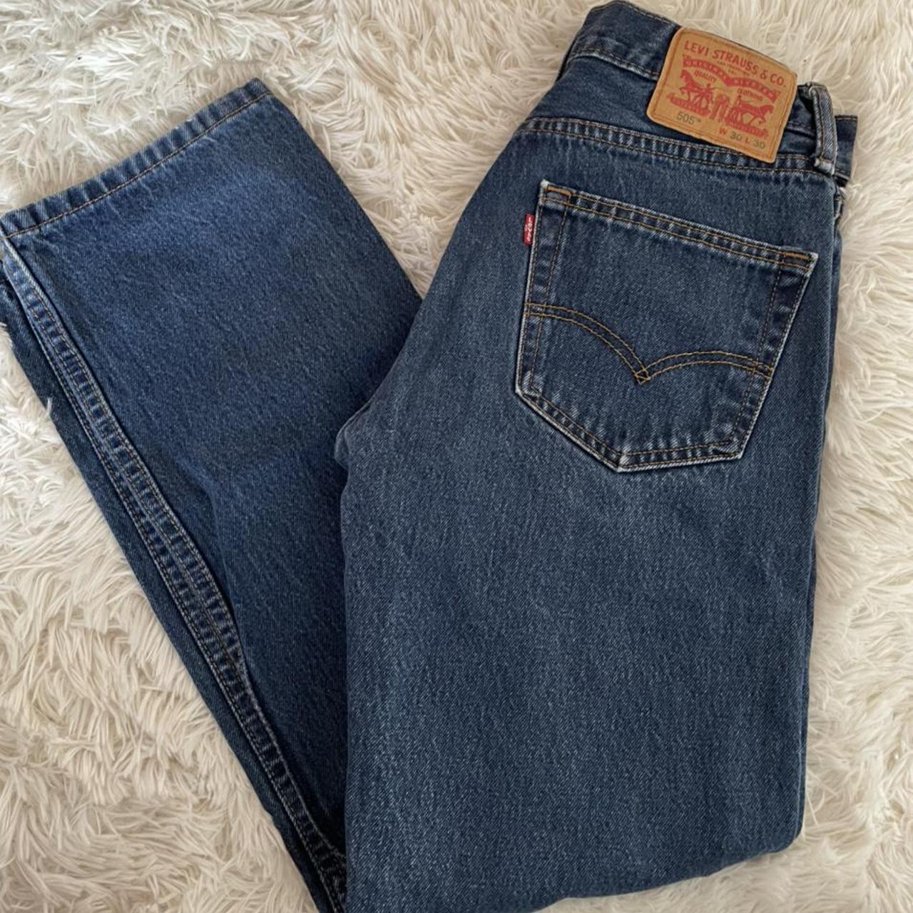 levi's 505 dark blue