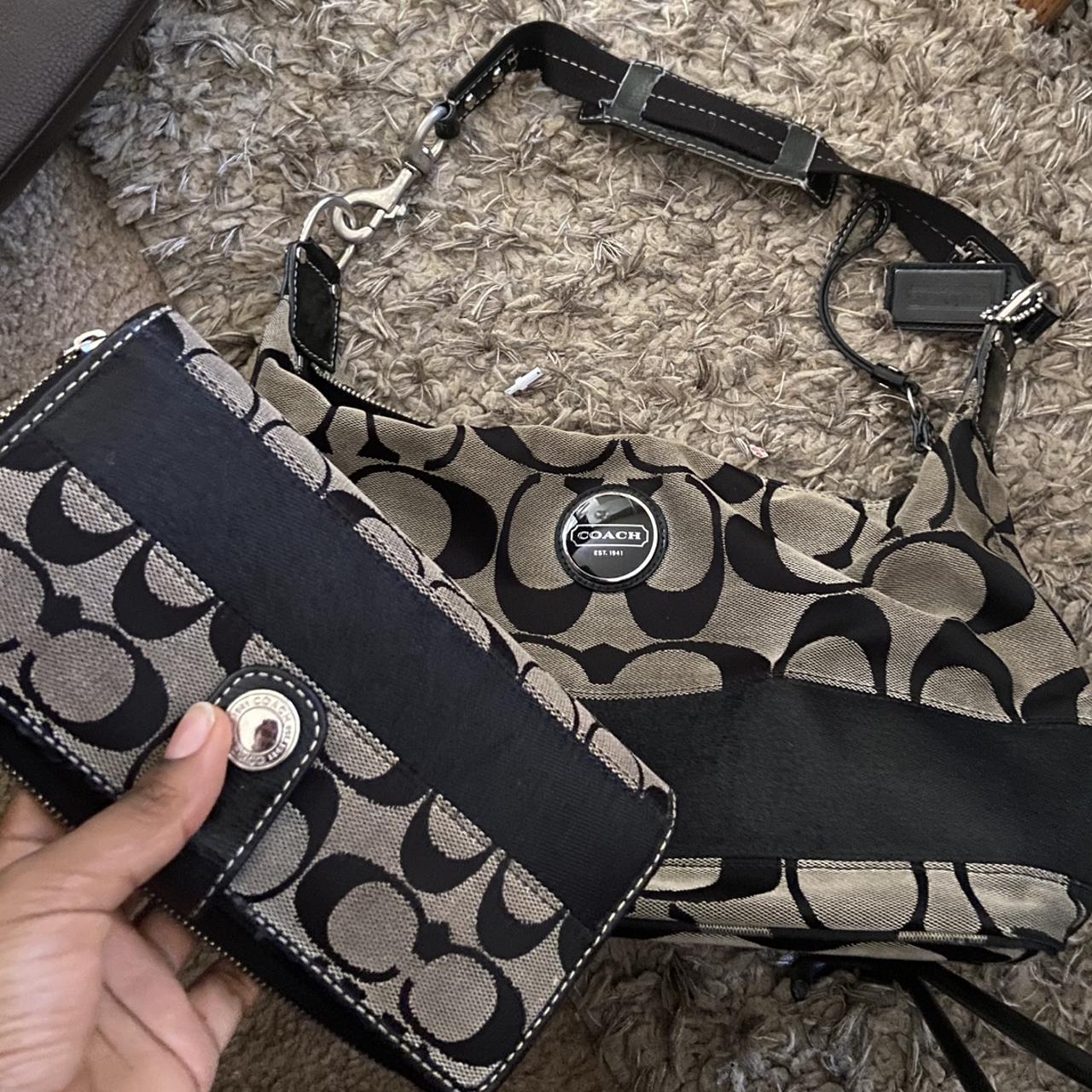 Coach purse and store wallet set