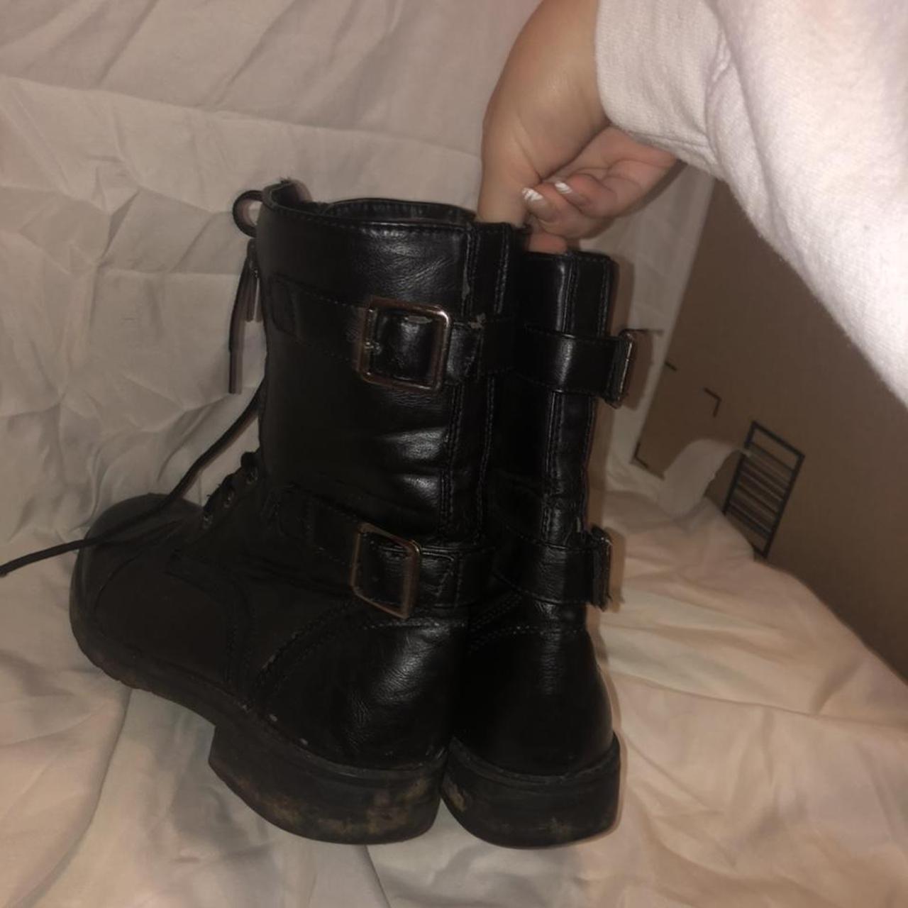 Product Image 4 - black combat boots will clean