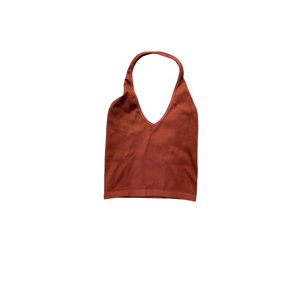 Urban Outfitters Women's Burgundy and Orange Vest