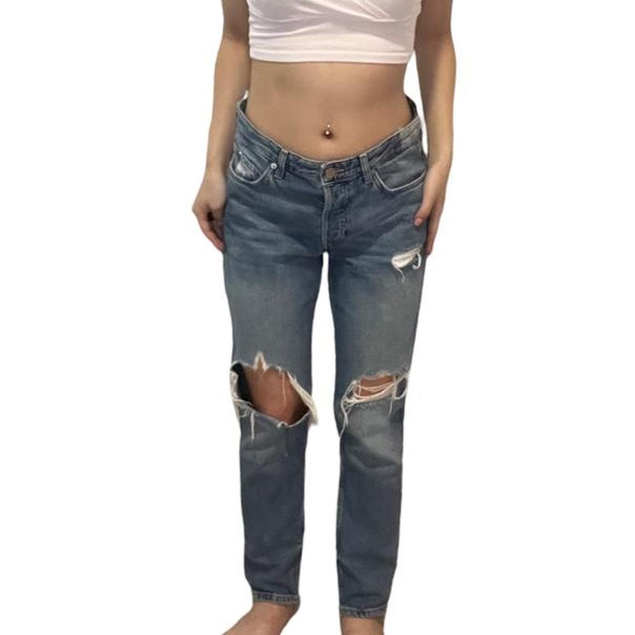 forever 21 high waisted ripped jeans