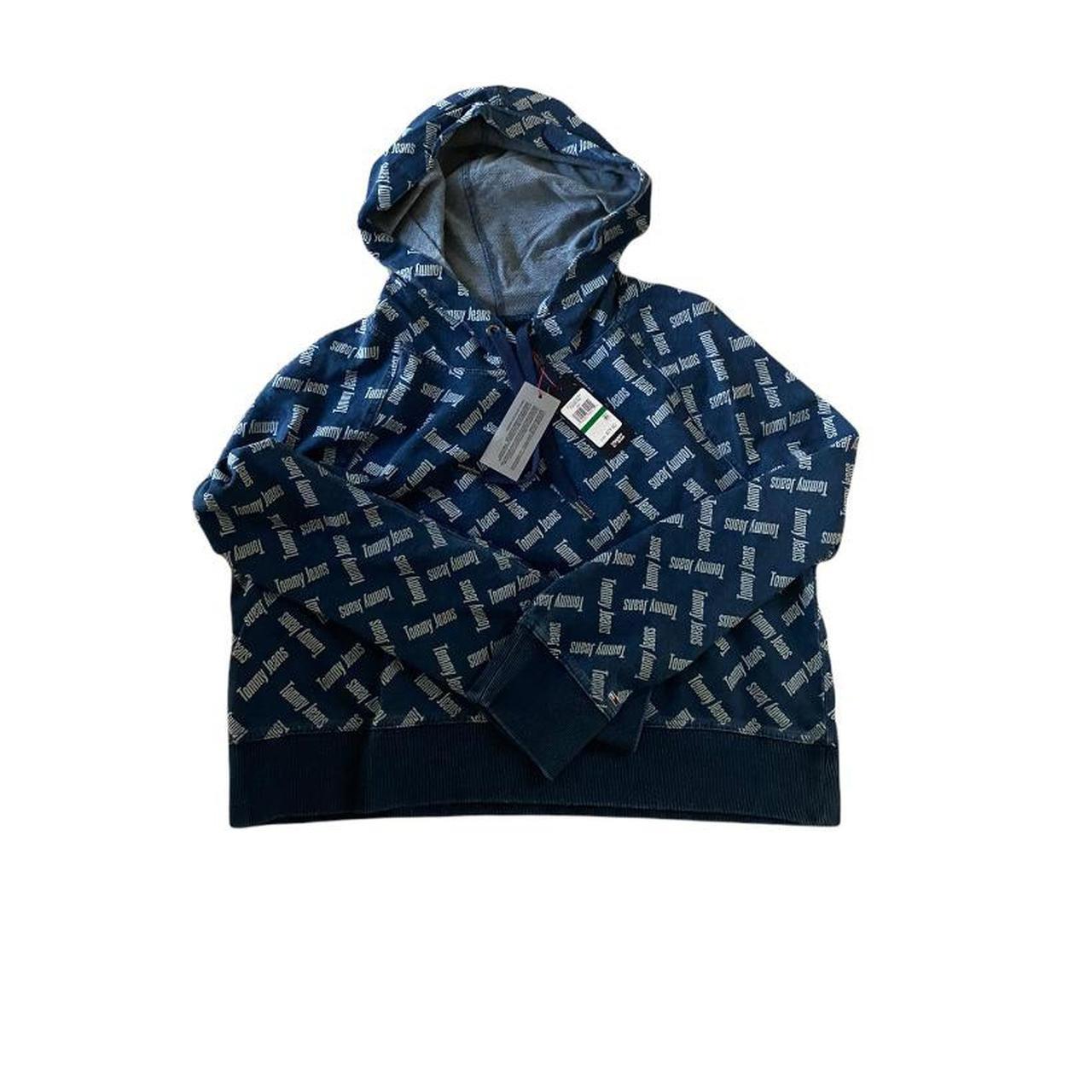 Tommy Hilfiger Women's Navy Hoodie Depop