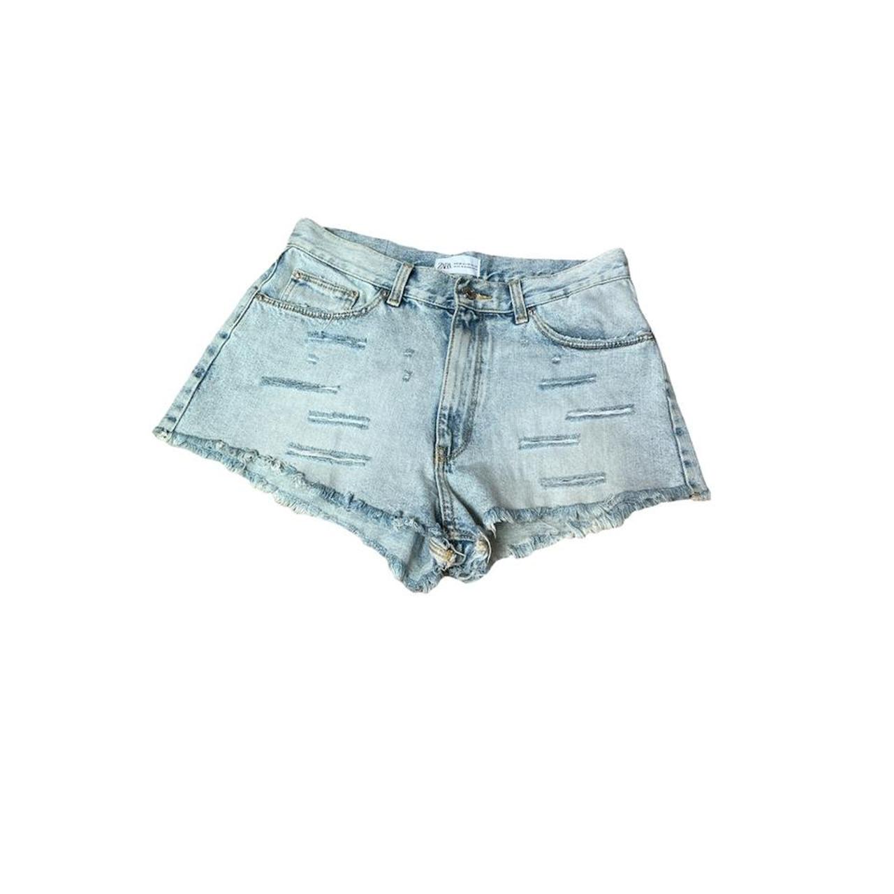 ZARA - light blue denim shorts size: 6 (4.25