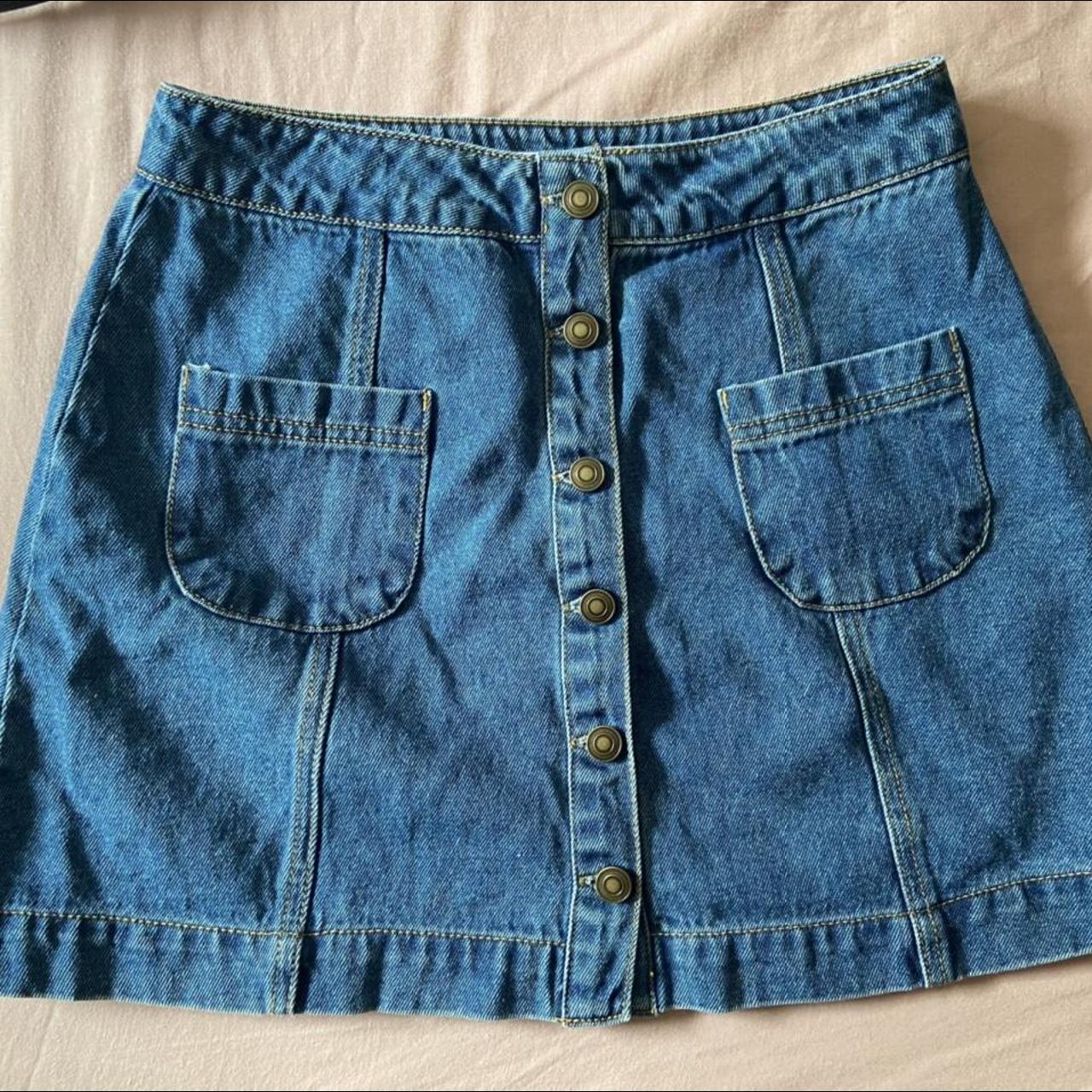 Forever 21 Women's Blue Skirt | Depop