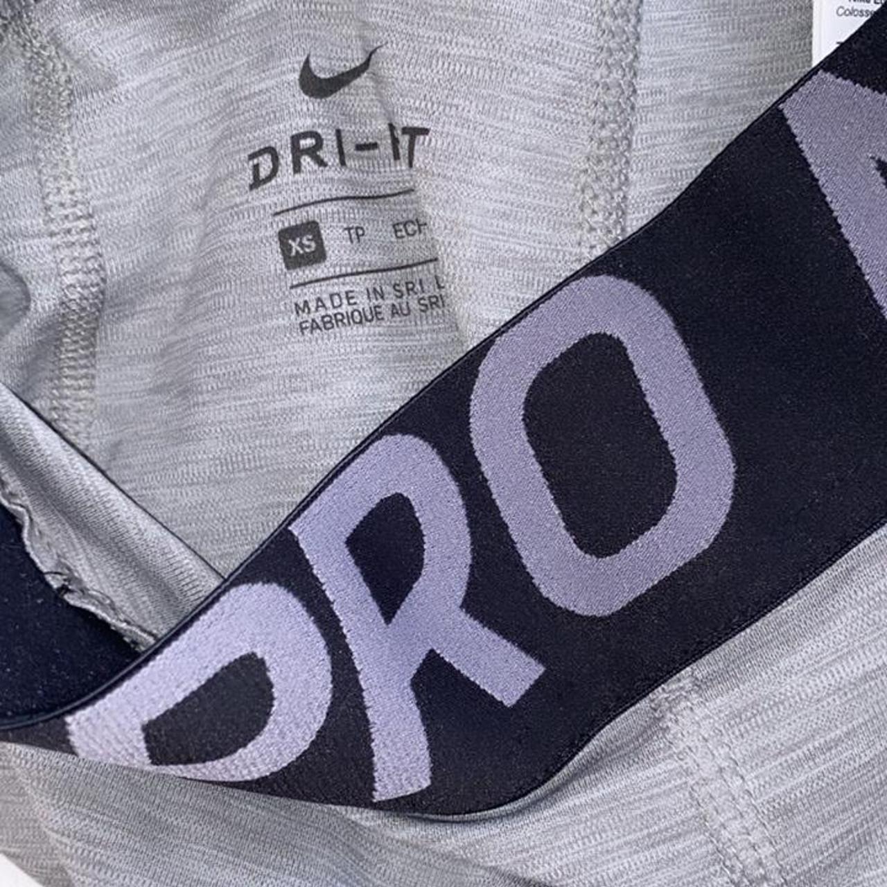 gray nike pro leggings