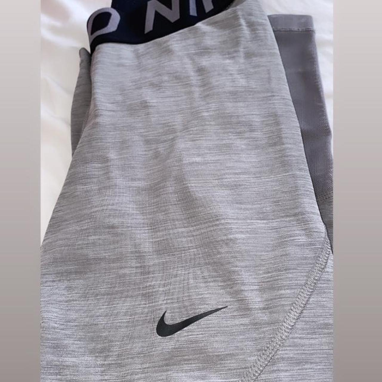 gray nike pro leggings