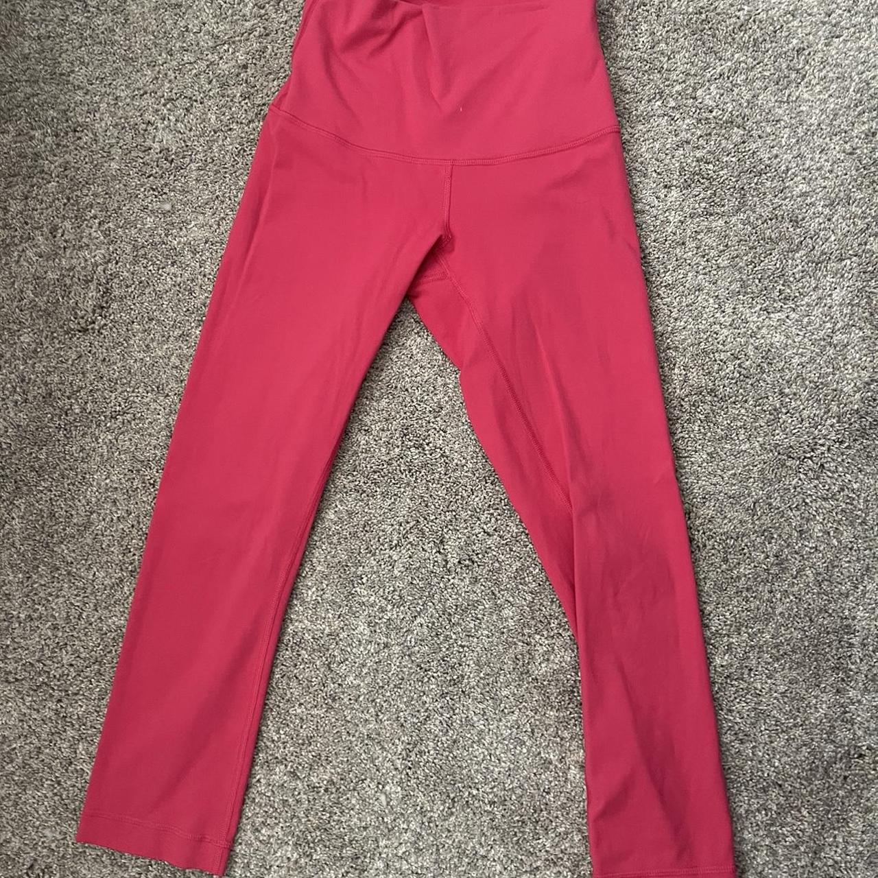 Lululemon hot pink capri. Size 4! Kept in great... - Depop