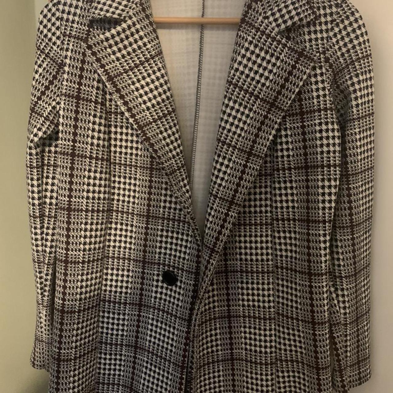 in the style over sized checked blazer -perfect for... - Depop