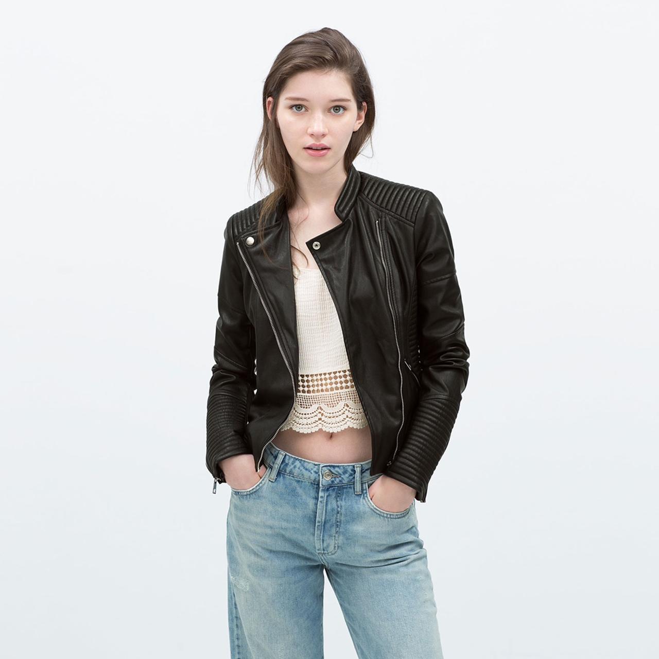 zara TRF faux leather jacket- bought for Depop