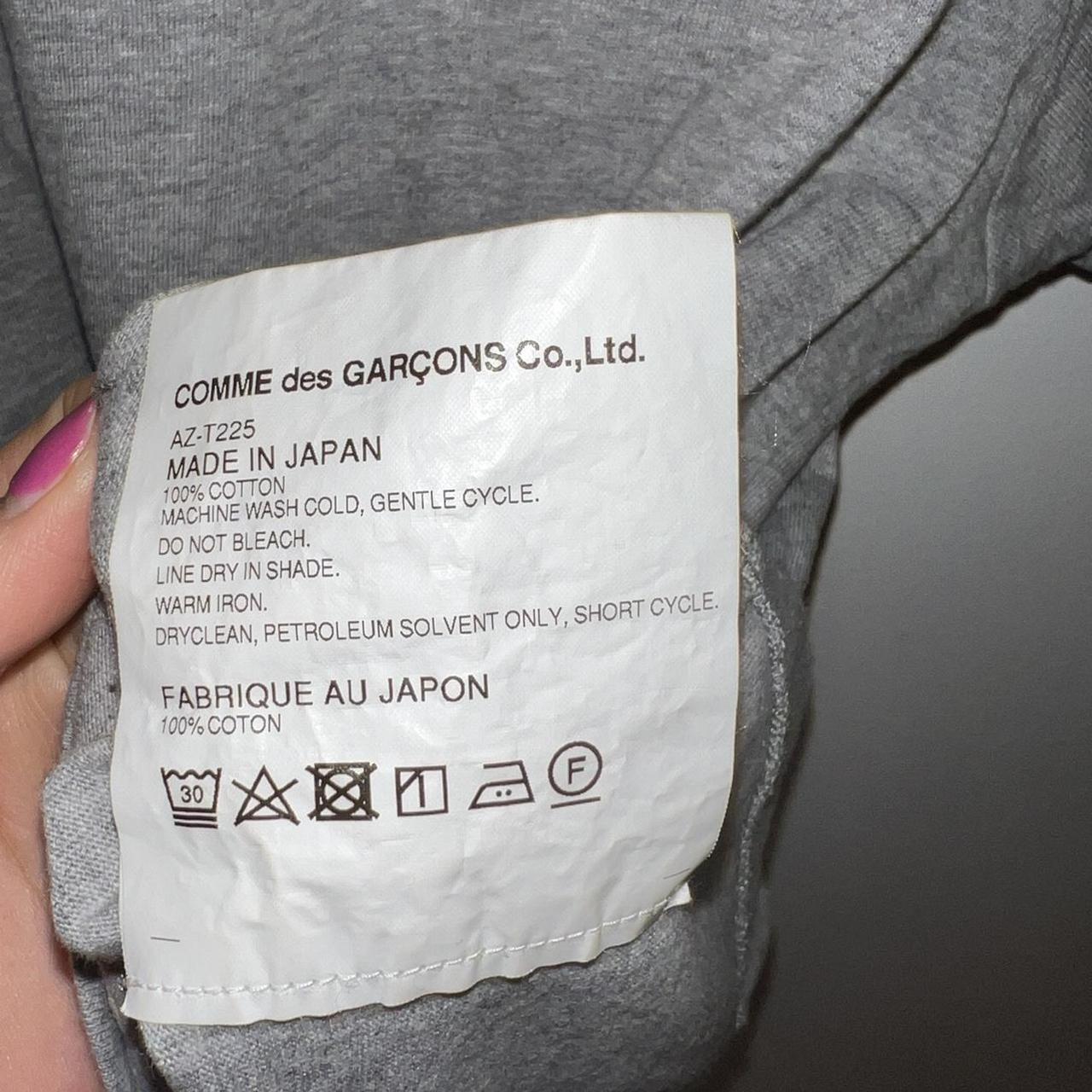 COMME des GARÇONS PLAY GREY TSHIRT ♥️ (Womens) Size... - Depop