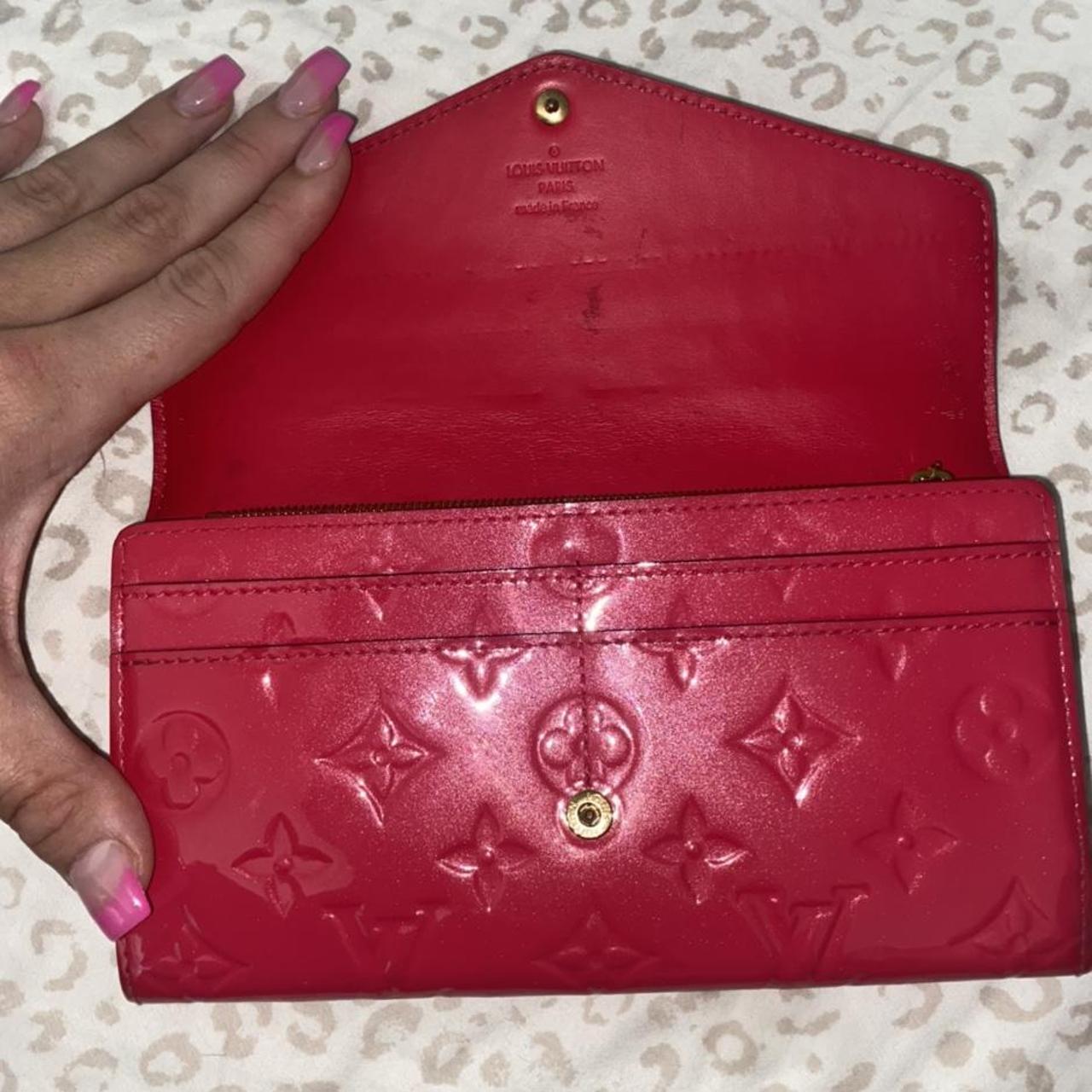 Slightly used Louis Vuitton wallet with the red on - Depop