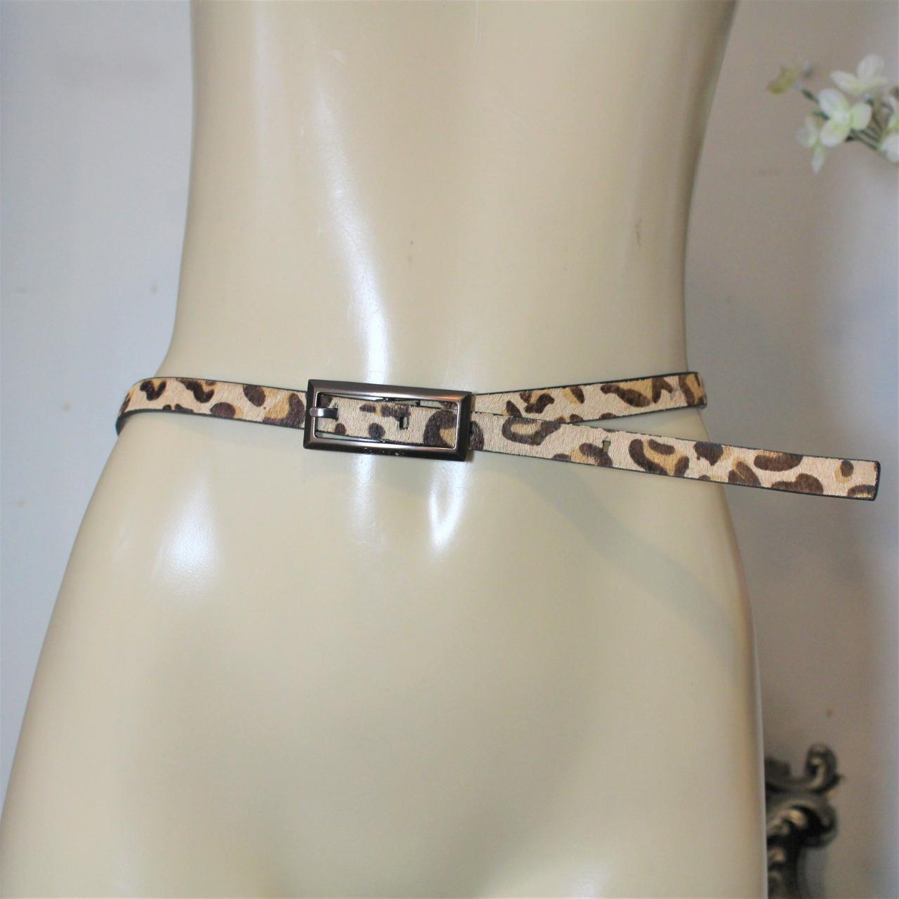 🐄 Calvin Klein Cow Hair Genuine Leather Skinny