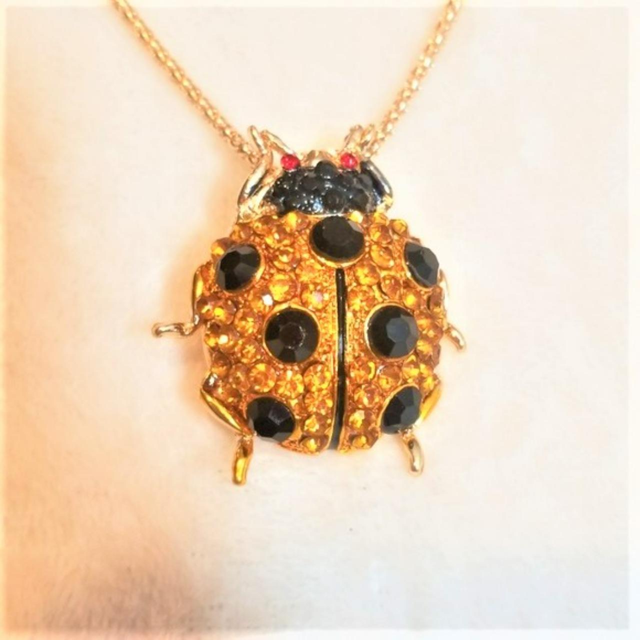 Betsey johnson store ladybug necklace