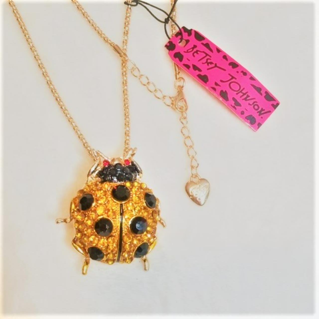 Betsey johnson deals ladybug necklace