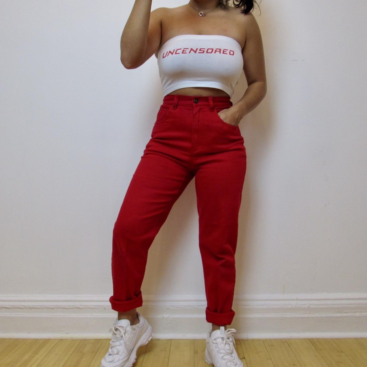 ❌KOOL AID RED ROCKY MOUNTAIN JEANS❌ Bright red - Depop