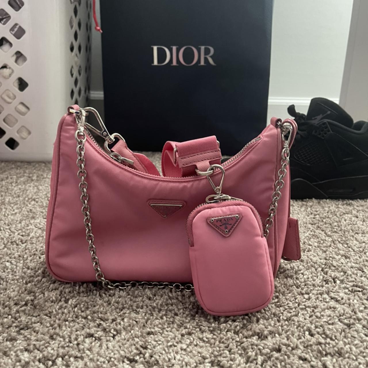 Baby pink cheap prada bag