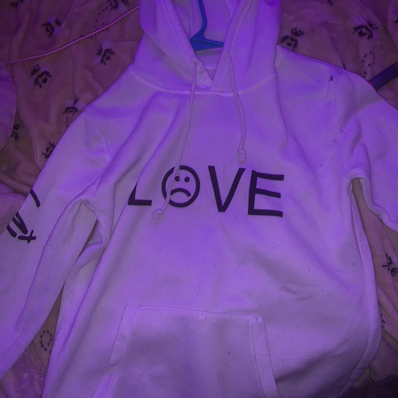 Lil peep pink love hoodie sale