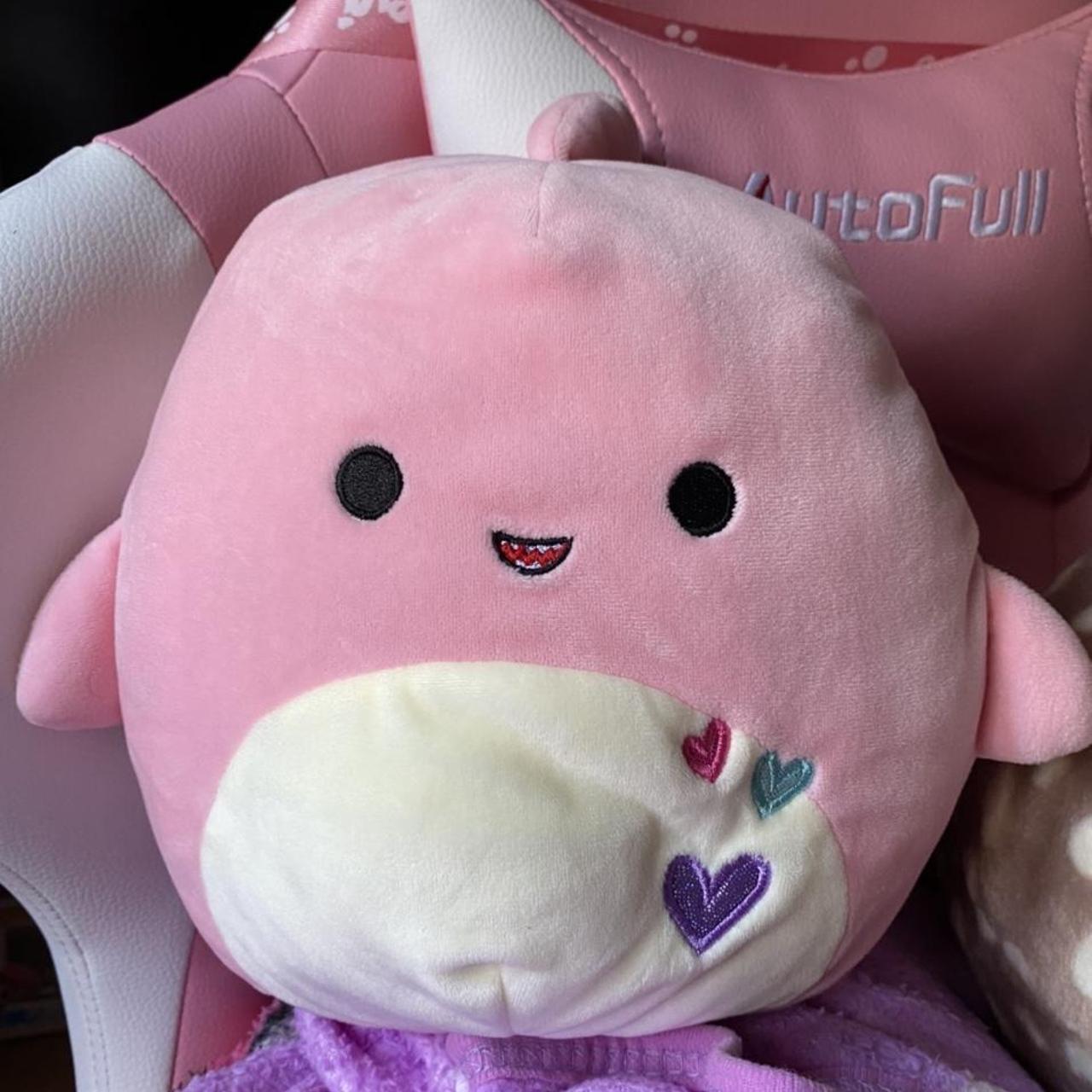 Selene the pink shark Squishmallow 8” from... - Depop