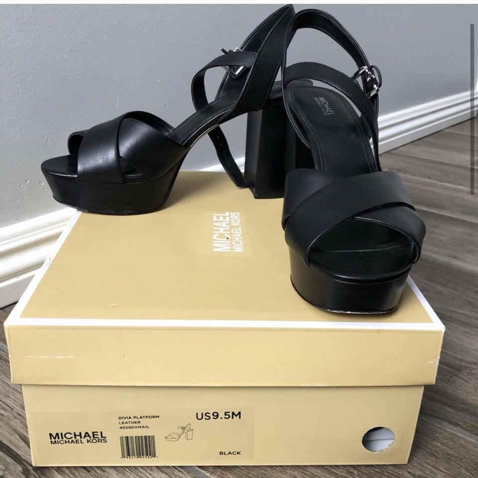 michael kors divia platform black