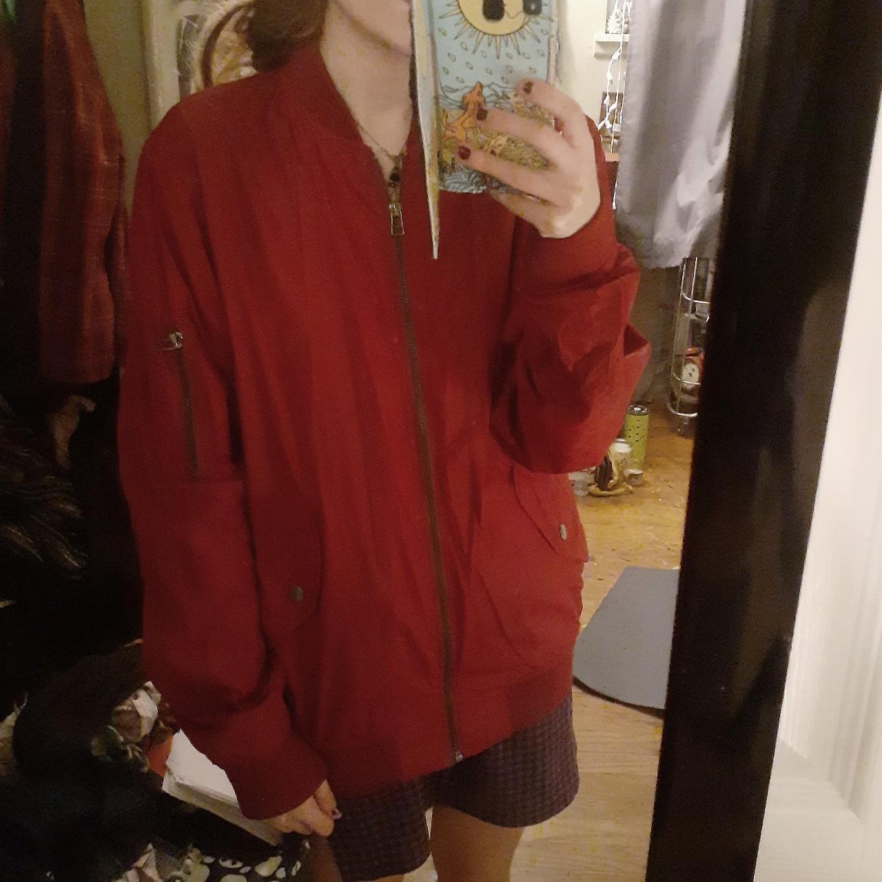 h and m red jacket