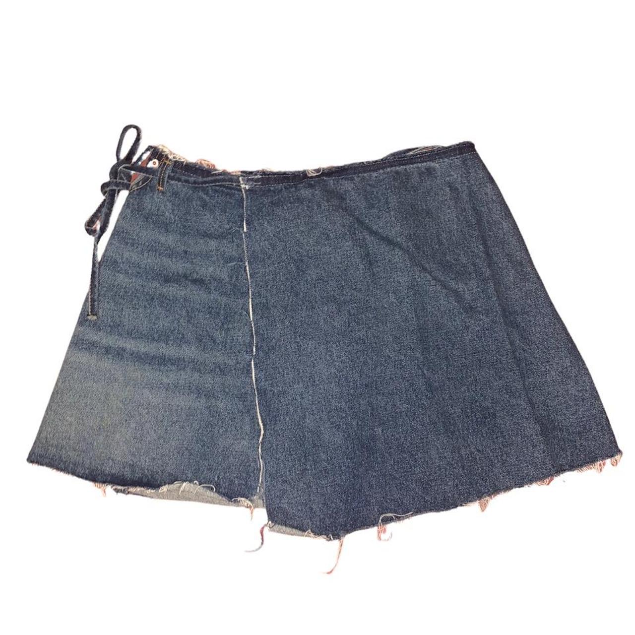 Grlfrnd denim shop wrap skirt